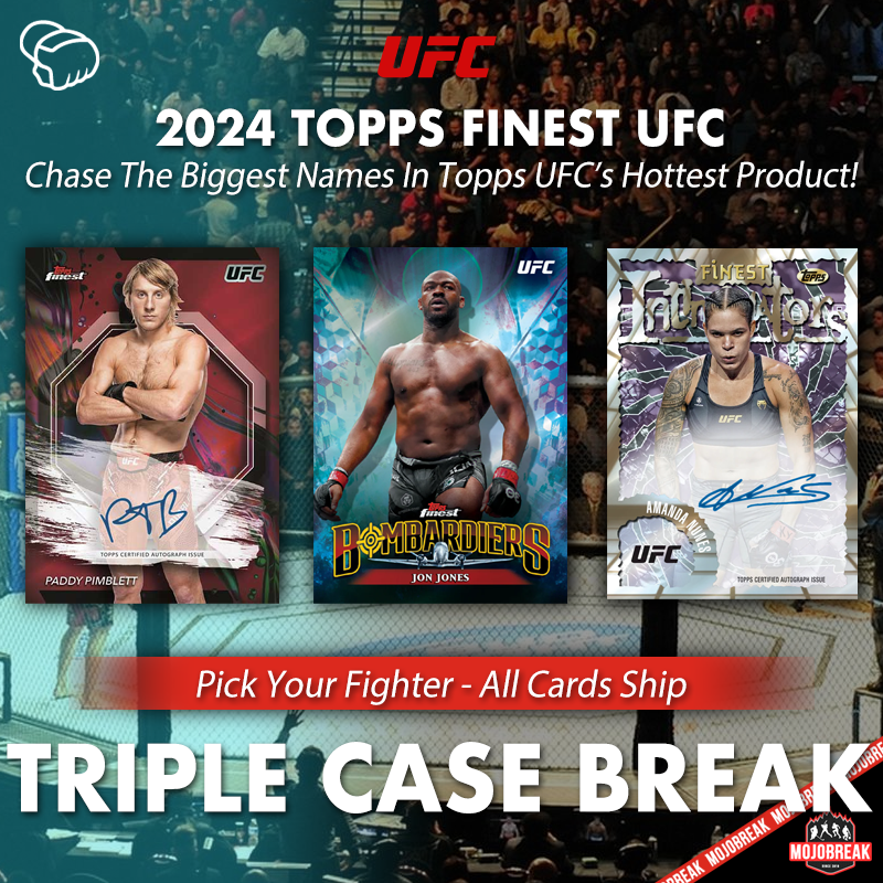 2024 Topps Finest UFC Hobby 24 Box Triple Case Pick Your Fighter #1 (Listing 1 Of 2)