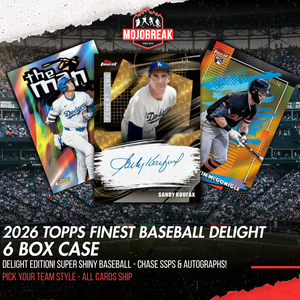 2026 Topps Finest Baseball Delight 6 Box Case Pick Your Team #1