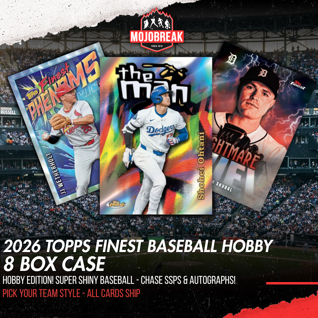 2026 Topps Finest Baseball Hobby 8 Box Case Pick Your Team #1