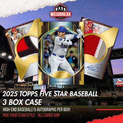 2025 Topps Five Star Baseball Hobby 3 Box Case Break Pick Your Team #12