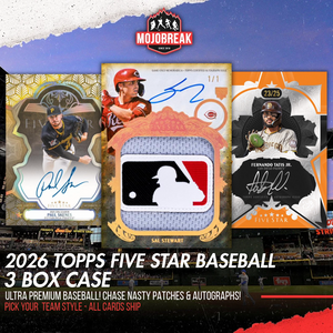 2026 Topps Five Star Baseball Hobby 3 Box Case Pick Your Team #3