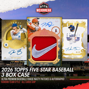 2026 Topps Five Star Baseball Hobby 3 Box Case Random Team #1