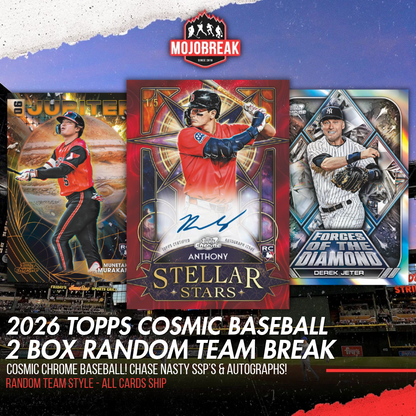 2026 Topps Cosmic Chrome Baseball Hobby 2 Box Random Team #1