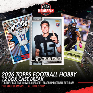 2026 Topps Football Hobby 12 Box Case Break Pick Your Team #1