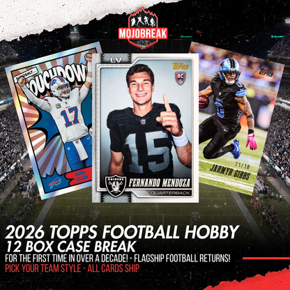 2026 Topps Football Hobby 12 Box Case Break Pick Your Team #1