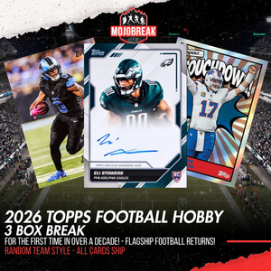 2026 Topps Football Hobby 3 Box Break Random Team #1
