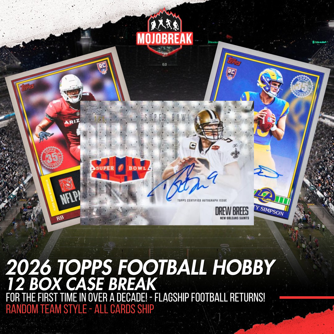 2026 Topps Football Hobby 12 Box Case Break Random Team #1