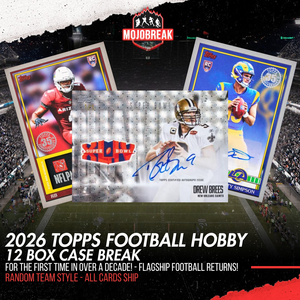 2026 Topps Football Hobby 12 Box Case Break Random Team #1