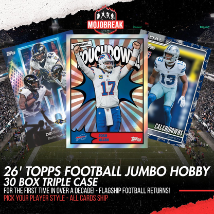 2026 Topps Football Hobby Jumbo 30 Box Triple Case Pick Your Player #1 (Listing 1 Of 3)