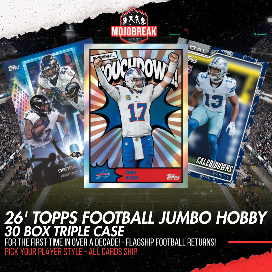 2026 Topps Football Hobby Jumbo 30 Box Triple Case Pick Your Player #1 (Listing 3 Of 3)