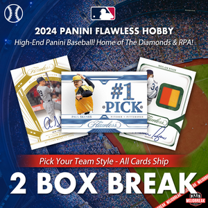 2024 Panini Flawless Baseball Hobby 2 Box Case Break Pick Your Team #2