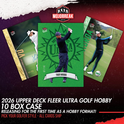 2026 Upper Deck Fleer Ultra Golf Hobby 10 Box Case Pick Your Golfer #2