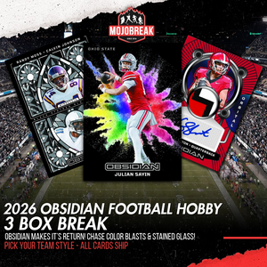 2026 Panini Obsidian Football Hobby 3 Box Pick Your Team #2