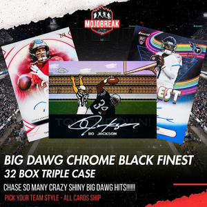 Sunday Night Big Dawg NFL Finest Chrome Black Bash 32 Box Triple Case Pick Your Team #30