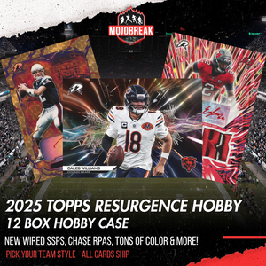 2025 Topps Resurgence Football Hobby 12 Box Case Pick Your Team #1