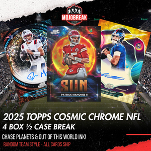 2025 Topps Cosmic Chrome Football 4 Box Half Case Pick Your Team #2