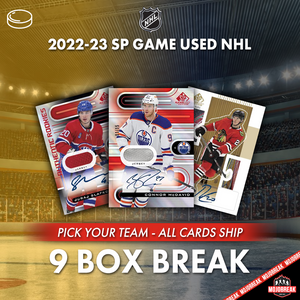 2022-23 UD SP Game Used NHL 9 Box Break Pick Your Team #20