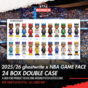 2025/26 ghostwrite x NBA Game Face 24 Box Double Case Pick Your Player #1