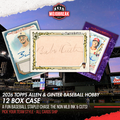 2026 Topps Allen & Ginter Baseball Hobby 12 Box Case Pick Your Team #1