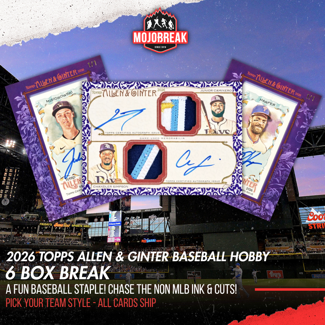2026 Topps Allen & Ginter Baseball Hobby 6 Box Half Case Pick Your Team #1