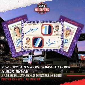 2026 Topps Allen & Ginter Baseball Hobby 6 Box Half Case Pick Your Team #1