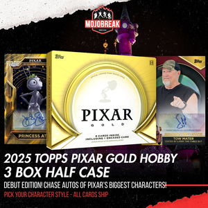 2025 Topps Pixar Gold Hobby 3 Box Half Case Pick Your Movie #2