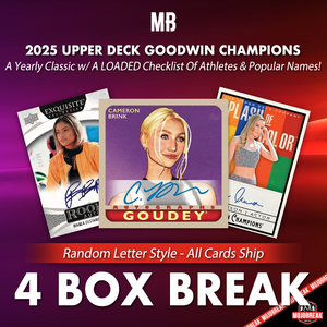 2025 Upper Deck Goodwin Champs 4 Box Random Letter #1