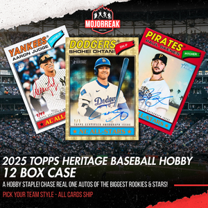 2026 Topps Heritage Baseball Hobby 12 Box Case Pick Your Team #1