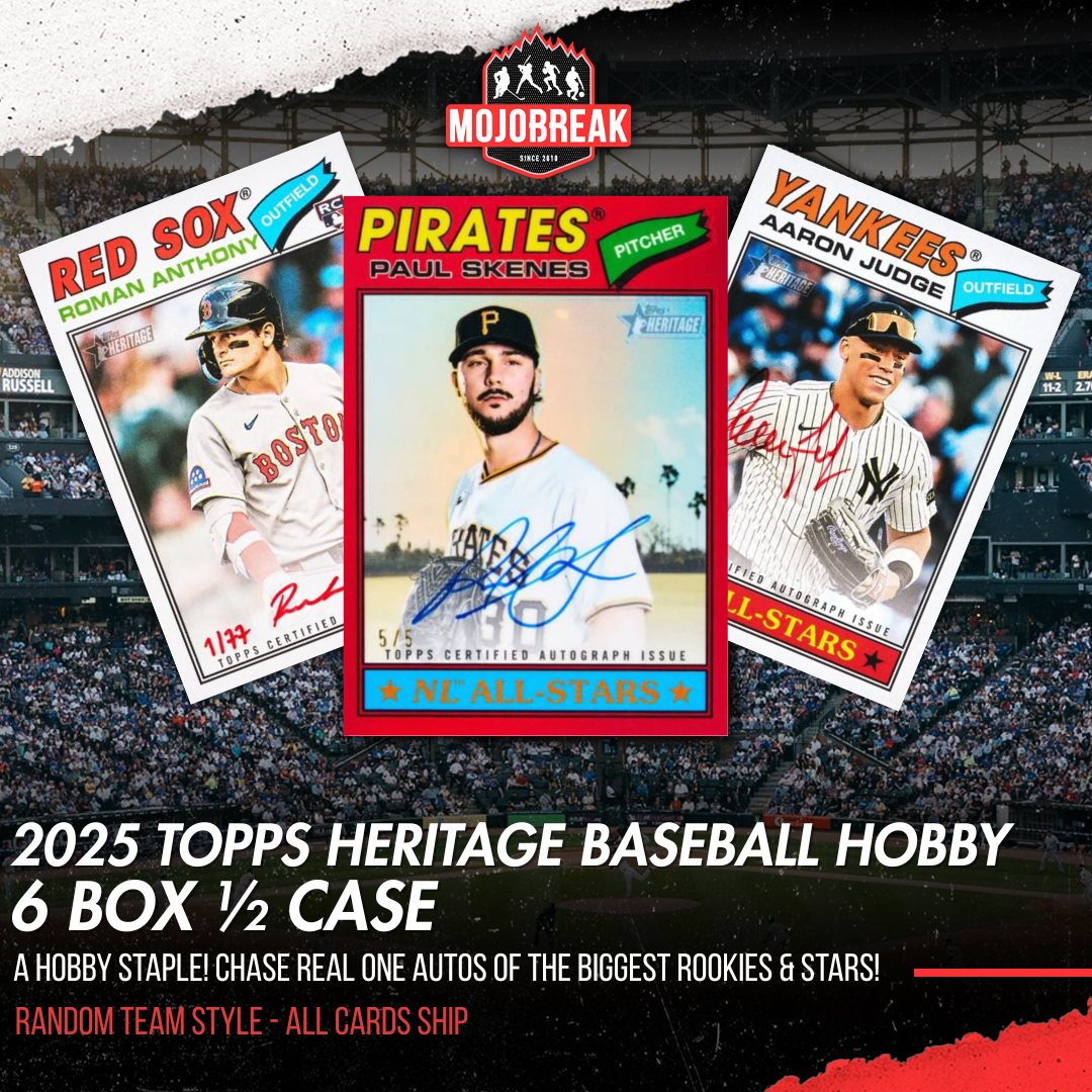 2026 Topps Heritage Baseball Hobby 6 Box Half Case Random Team #1