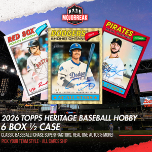 2026 Topps Heritage Baseball Hobby 6 Box Half Case Pick Your Team #3