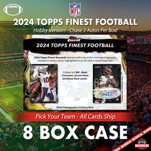 2024 Topps Finest Football Hobby 8 Box Case Pick Your Team #13