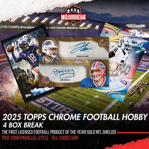 2025 Topps Chrome Football Hobby 4 Box Break Pick Your Parallel #2