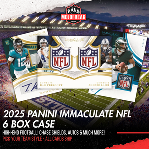 2025 Panini Immaculate Football Hobby 6 Box Case Pick Your Team #3