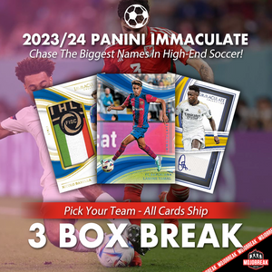 2023-24 Panini Immaculate Soccer Hobby 3 Box Pick Your Team #2