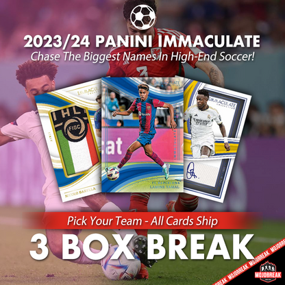 2023-24 Panini Immaculate Soccer Hobby 3 Box Pick Your Team #2