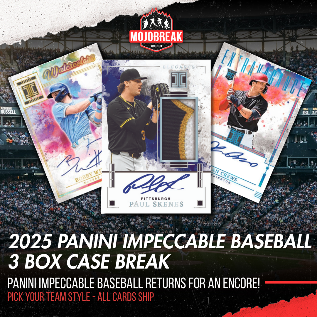 2025 Panini Impeccable Baseball Hobby 3 Box Case Pick Your Team #1