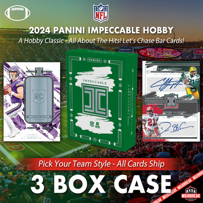 2024 Panini Impeccable Football Hobby 3 Box Case Pick Your Team #5