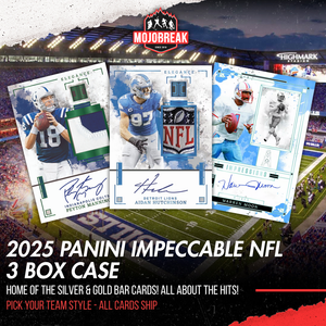 2025 Panini Impeccable Football Hobby 3 Box Case Pick Your Team #1
