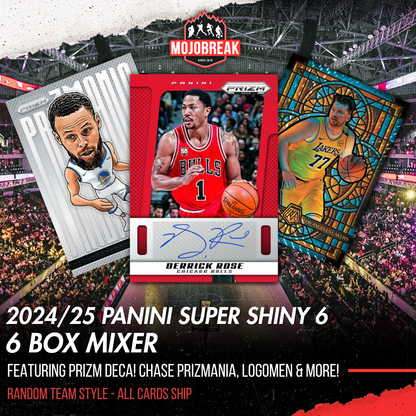 2024/25 Panini Super Shiny Basketball 6 Box Mixer Random Team #3