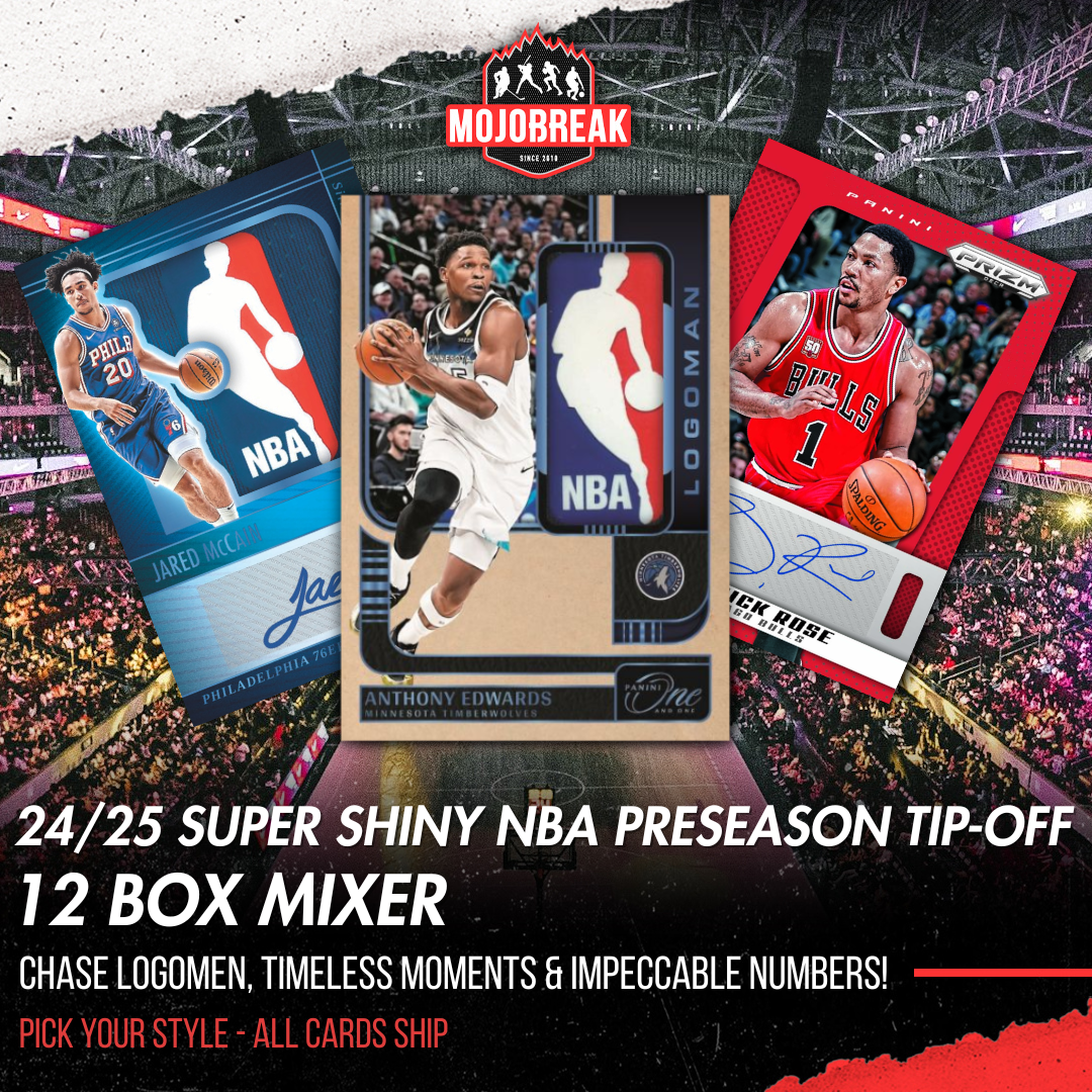 2024-25 Preseason Tip-Off Shiny NBA Hobby 12 Box Mixer Pick Your Team #1