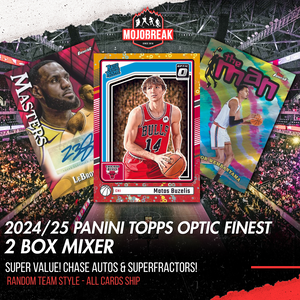 2024/25 Panini Topps Optic Finest Basketball 2 Box Mixer Random Team #1
