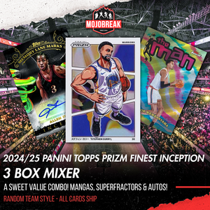 2024/25 Panini Prizm Finest Inception Basketball 3 Box Mixer Random Team #2