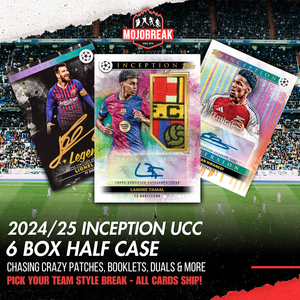 2024/25 Topps UEFA Club Competitions Inception Soccer Hobby 6 Box Break Pick Your Team #1