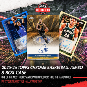 2025/26 Topps Chrome Basketball Jumbo 8 Box Case Pick Your Team #2