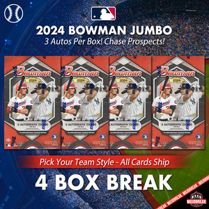 2024 Bowman Baseball Jumbo 4 Box Pick Your Team #5