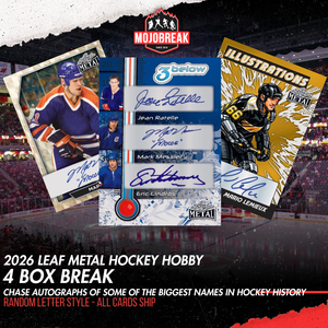 2026 Leaf Metal Hockey Hobby 4 Box Break Random Letter #2