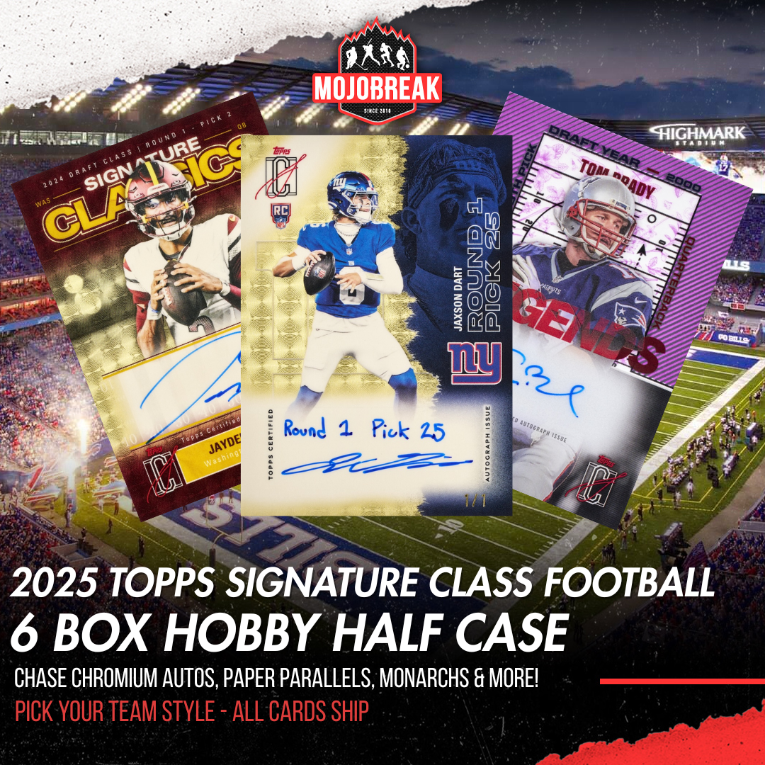 2025 Topps Signature Class Football Hobby 6 Box Half Case Pick Your Team #1
