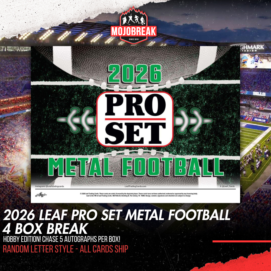 2026 Leaf Pro Set Metal Football Hobby 4 Box Random Letter #2