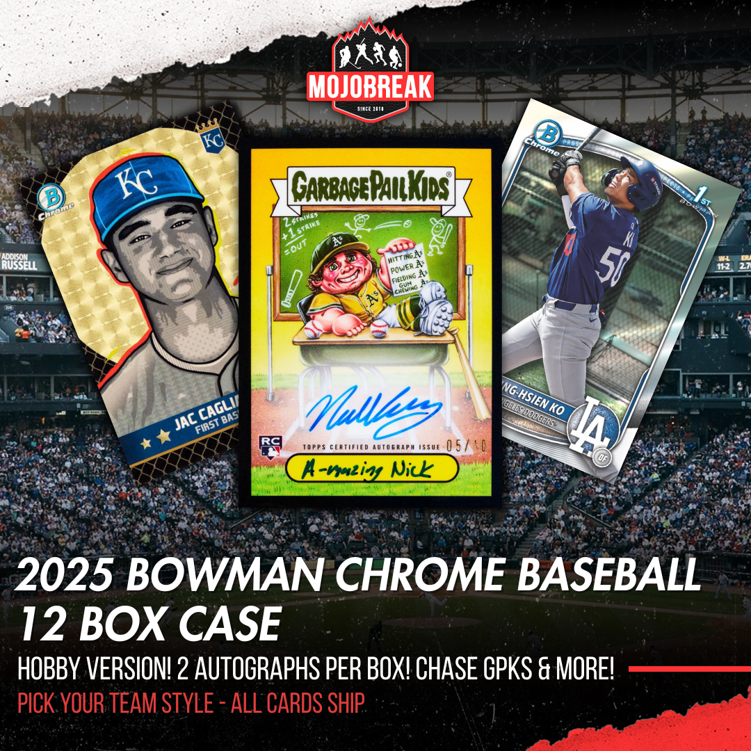 2025 Bowman Chrome Baseball Hobby 12 Box Case Pick Your Team #1