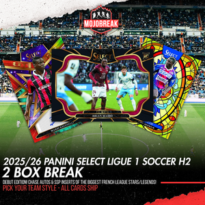 2025/26 Panini Select Ligue 1 Soccer H2 2 Box Pick Your Team #1